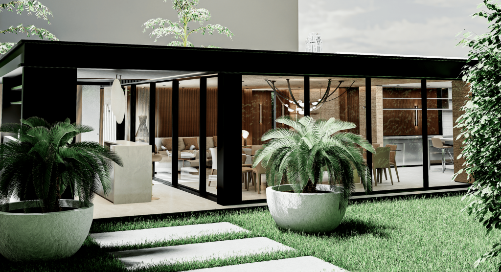 Beautifully styled interior space designed with modern elegance