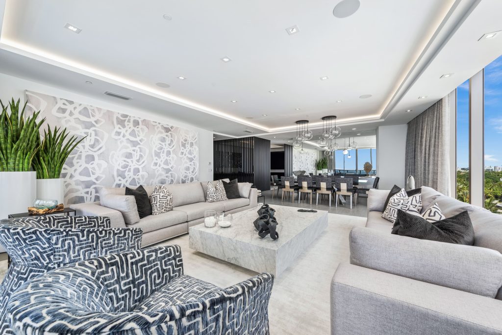 Luxury home interior with elegant design details